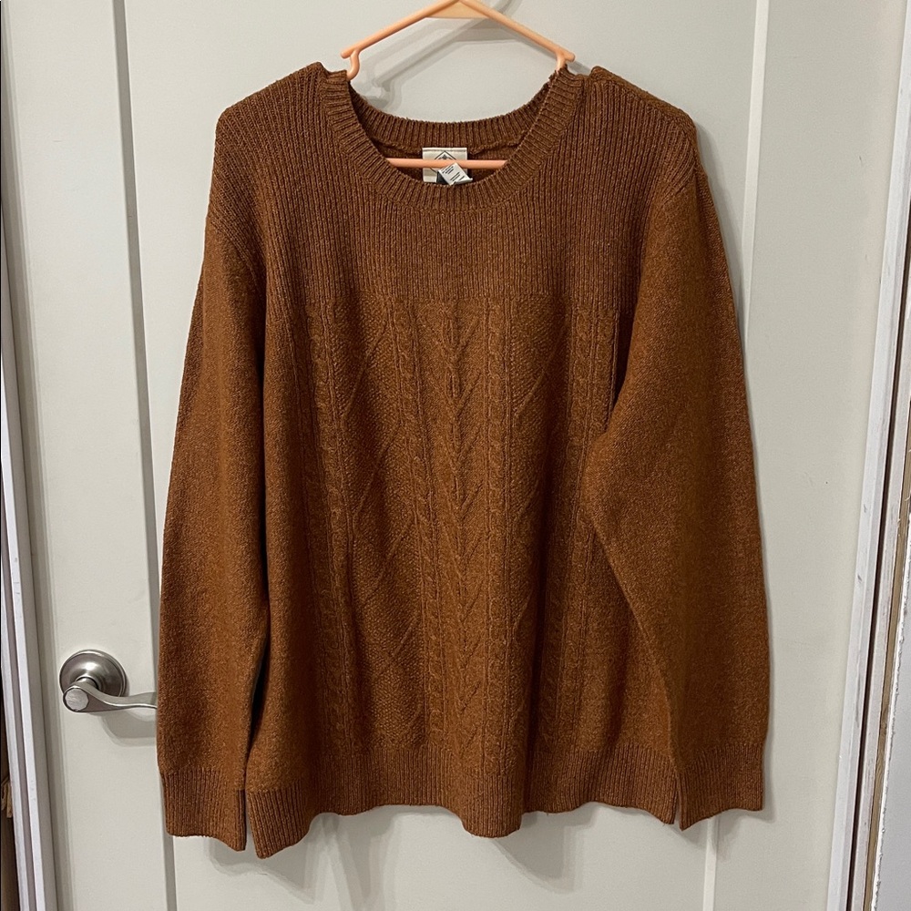 St. John's Bay Warm Tan Knit Sweater XXL